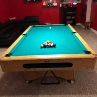 Pool Table, Light, & Accessories